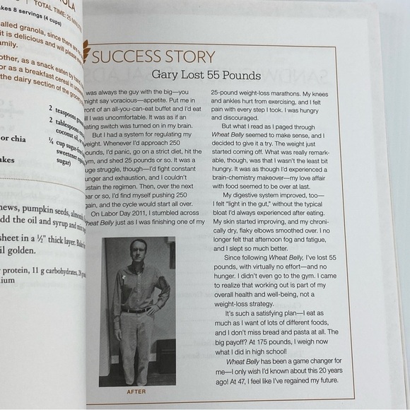 Wheat Belly Cookbook Softcover 150 Recipes Wheat-free Softcover - Picture 14 of 15